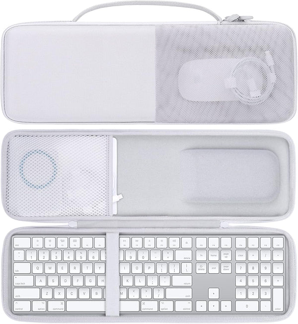 Aenllosi Hard Carrying Case for Apple Magic Keyboard with Numeric Keypad + Magic Mouse + Magic Trackpad