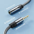 CableDirect 3ft Headset Extension Lead with Break-Proof Metal Plug, TRRS 4-Pole 3.5mm Male to Female