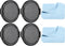 PATIKIL Camera Lens Cap, 4 Pack Sides Pinch Front Cover with Microfiber Cloth for 55mm Lenses