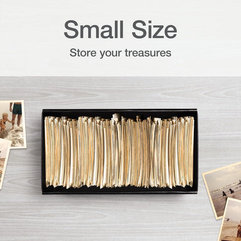 Oxford Keepsake Box, Protective Storage Box, Home and Office Organizer, Photo Storage Box, Small, 6" x 12" x 4.25"
