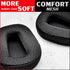Ear Pads Compatible with B450-XT B550-XT Headset, Foam with Microphone (Breathable Mesh)
