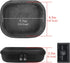 Linkidea Headphones Carrying Case for Sony WH-1000XM6, WH-1000XM4, Protective Hard Shell Travel Bag (Black)
