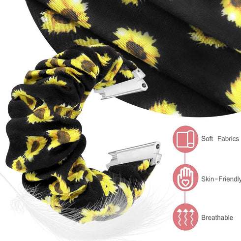 Mindrose Smart Watch Bands, Fabric Elastic Scrunchie Replacement Straps for H80 1.47 inch Smart Watch