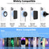 2Pcs Metal Ring Sticker for Pop Socket Magnetic Grip, Magnetic Adapter for iPhone, Magsafe Wireless Charger (Blue)