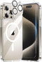 for iPhone 15 Pro Max Case, with 1X Screen Protector + 1X Camera Lens Protector, Compatible with Magsafe [Yellowing