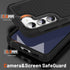 Asuwish Samsung Galaxy S23 5G Phone Case, Dual Layer Rugged Hybrid Protective Cover with Tempered Glass Screen