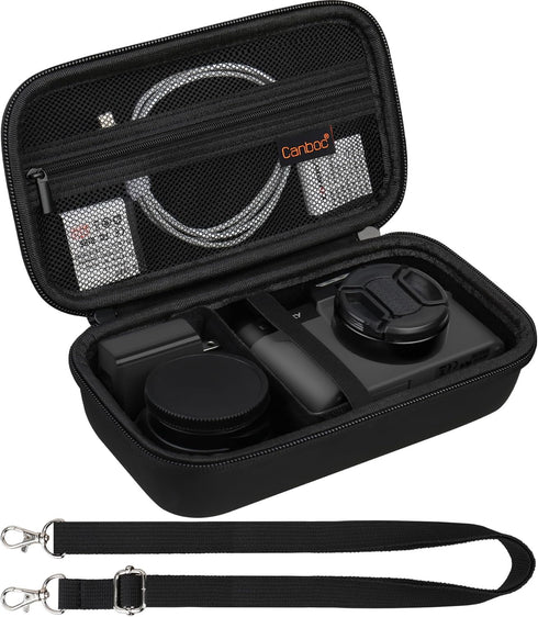 Canboc 4K Digital Camera Case for Femivo/brewene/zheozeig/VETEK, Vlogging Camera Bag with Removable Shoulder Strap,
