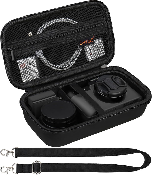 Canboc 4K Digital Camera Case for Femivo/brewene/zheozeig/VETEK, Vlogging Camera Bag with Removable Shoulder Strap,