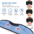 Voerou Sleep Headphones, 5.2 Bluetooth Sleep Mask with Music and Ultra Thin Speakers for Sleeping, Air Travel,
