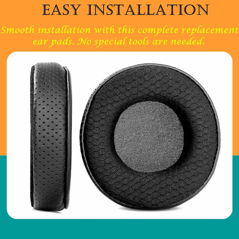 TaiZiChangQin Upgrade Ear Pads, Replacement Ear Cushions for MSI DS502 DS-502 DS501 Headphone, Black Fabric