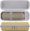 co2CREA Hard Protective Case for Beats Pill Wireless Bluetooth Speaker with Shoulder Strap, Champagne Gold