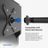 ARKON Mounts VESA 75 / VESA 100 to 20mm Ball Mount Bracket Adapter for TVs, Monitors, and Displays, Durable Construction