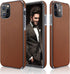 LOHASIC Luxury Leather Case for iPhone 12/12 Pro - Slim Business Non Slip Shockproof Protective Cover, Brown