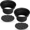NVX XBAF525 2 Piece Universal 5.25” Silicone Rubber Speaker Baffles with Self Adhesive Foam Base Pad