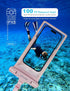 wellhouse Waterproof Phone Pouch, Waterproof Phone Case for iPhone 15 14 13 12 Pro Max XS Samsung, IPX8 3D Cellphone Dry Bag Beach Essentials -Pink 1 Pack 8.0"