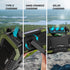 Emergency Radio Waterproof Bluetooth Speaker, Portable AM FM Radio with Flashlight and Solar Panel