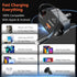 Retractable Car Charger 4 in 1 Fast Phone Charger Adapter PD 63W with 31.5 inch Cables and 2 USB Ports, Compatible with