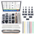 Glarks 1191Pcs 2.54mm Pitch Housing Connector and Male Female Crimp Pins with Pin Header and 10 Wire Rainbow Color Flat