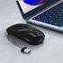 WREANU Use(Bluetooth5.2 2.4GHz Wireless Bluetooth Mouse Rechargeable Laptop Mice Silent Slim and Portable USB