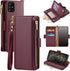 Antsturdy Galaxy A71 5G Case Wallet with Card Holder, RFID Blocking PU Leather Flip Shockproof Cover with Strap, Wine