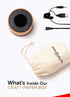 Symphonized Mp3 NXT Premium Genuine One Piece Solid Hand Carved Bamboo Wood Bluetooth Portable Speaker. Compatible