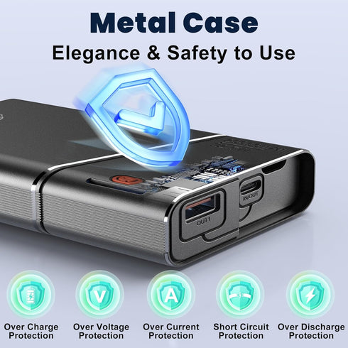 Kesguar 20000mAh, 22.5W 3.0+QC 4.0 17 16 15 14, 13 Portable Charger PD Super Fast Charging Power Bank, Cooler Aerospace