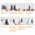 365Home 10-Pack 20 Adhesive Punch-Free Socket Holder, Self Adhesive Desktop Socket Fixer, Power Strip Holder Wall Mount