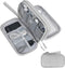 Skycase Electronic Organizer Travel Case - Waterproof Double Layers Storage Bag for Accessories, Charger, Cable, Grey