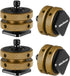 4 Packs Camera Hot Shoe Mount Adapter, Aluminum Alloy Tripod Screw with 1/4" and 3/8" Double Nut for DSLR, LED Monitors