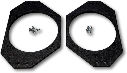 1 Pair - 4"x6" to 5.25" / Speaker Adapters Compatible with TJ LJ Jeep Wrangler - SPKBRK004