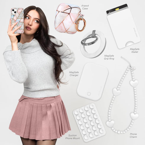 VELVET CAVIAR 13 10ft for iPhone Case - Compatible with MagSafe - Drop Tested - Geometric Marble