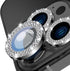 Tensea Camera Lens Protector for iPhone 13 Pro - Bling Tempered Glass Cover, Cute Metal Individual Lens Ring