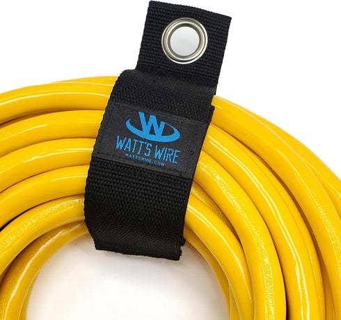 Heavy Duty Storage Straps, 6 Pack: 2 Medium, 2 Large, 2 XL, Extension Cord Ties by Watt's Wire