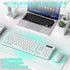 RECCAZR 2.4GHz Silent Keyboard and Mouse Combo Wireless,ful-Sized Wireless Keyboard and Adjustable DPI Mouse, USB