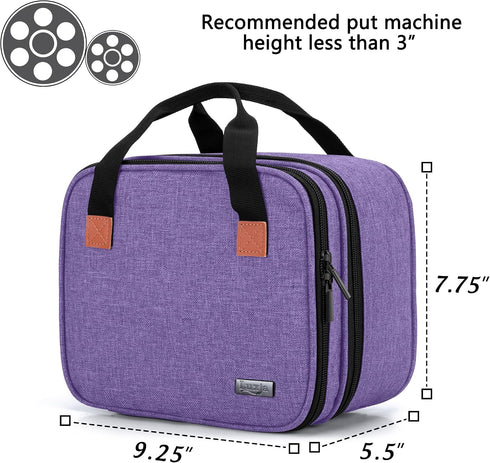 LUXJA Mini Projector Carry Case - Portable Protective Bag in Purple