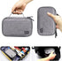 sisma Travel Electronics Organizer Small Carrying Case for Cables Phone Chargers USB Plugs Power Cords Earbuds Adapter