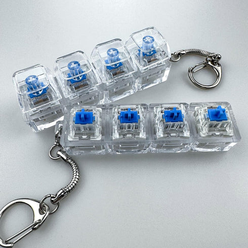 72PCS 3D ZhouWang Blue Pre-Lubricated,Dustproof Click Switch,Crisp clicking Sound with Strong Tactile Feedback
