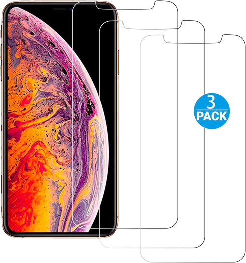 Ailun 3 Pack Tempered Glass Screen Protector for iPhone 11 Pro Max/Xs Max 6.5" (2019/2018) - Case Friendly