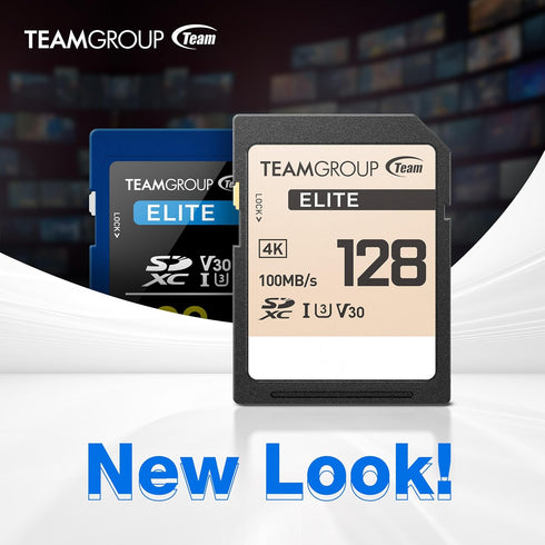 TEAMGROUP Elite 64GB UHS-I U3 V30 UHD Read Speed up to 100MB/s SDXC High Speed 4K Memory Card Compatible with Canon Sony Nikon Panasonic FUJIFILM Digital Camera TESDXC64GIV3069