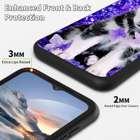HEAKIERG U318AA 3 for AT&T Calypso / Cricket Vision Phone Case,Slim Soft TPU Silicone Shockproof Anti-Scratch Phone