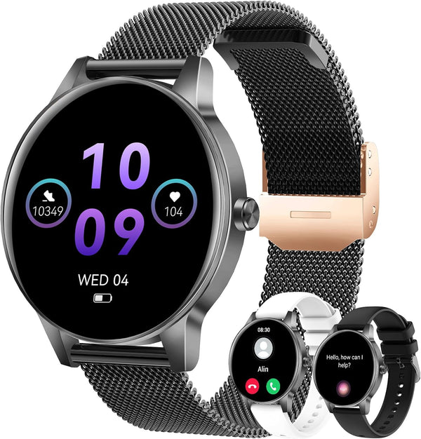 Lefitus Smart Watches for Men Women(Answer/Make Calls), 1.27" HD Screen Fitness Tracker with