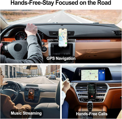 Generic 360 Shock-Resistant CD Slot Phone Holder for Car, CD Player Phone Mount with Adjustable Clamp, Rotation