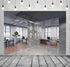BELECO 7x5ft Fabric Modern Office Backdrop for Video Conference - Elegant Business Interior Brick Wall Windows Virtual
