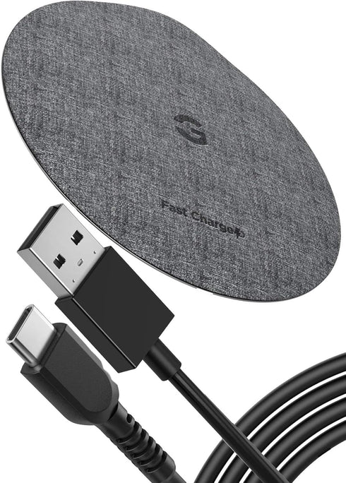 Encased Wireless Charger Pad for Samsung Models, Quick Charge 3.0, Fast Charging Qi Enabled, Non-Slip, Case Compatible