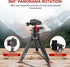 Reflex Camera 9" 360 1/4"-20 5Kg Metal Mini Tripod Desktop Tripod with Ball Head and Screw for DSLR Cameras