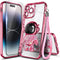 NGB Supremacy Liquid Floating Glitter Case for iPhone 11 Pro Max, 6.5 inch, Astronaut Rose Gold with Tempered Glass