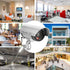 FITNATE Fake Camera, Dummy CCTV Surveillance System with LED Flashing Light, 4 Safety Warning Stickers, Fake Security