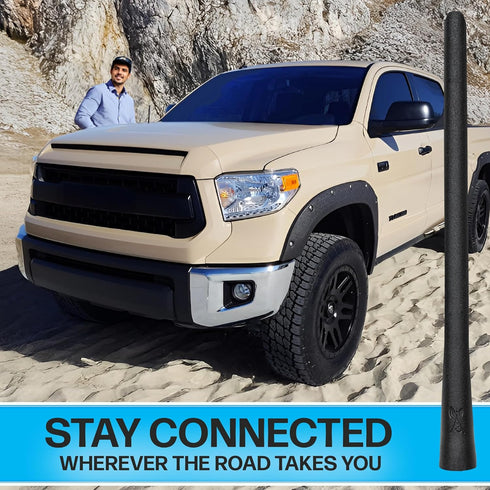 Votex 8" A194 Universal Short Rubber Black Antenna Kit - Flexible, Durable, Enhanced Signal Reception, Copper Coil
