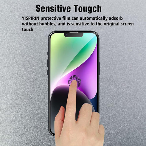 Screen Protector Compatible with iPhone 14 Plus 6.7 inch, 2 Pcs Front + 2 Pcs Back Protector + 2 Pcs Camera Lens