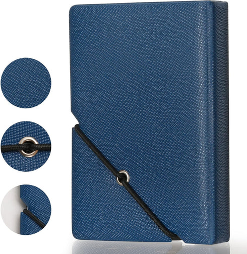 Mini Photo Album with 28 Pocket 2x3 Inch Pictures Fits for Fujifilm Instax Mini 7s 8 9 11 25 26 40 50s 90 Evo Z2300 Instant Camera, Polaroid Snap,Kpop Photocard Holder (Marine Blue)